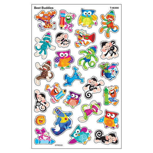 200 Best Buddies Reward Stickers - SuperShapes ideal for Teachers