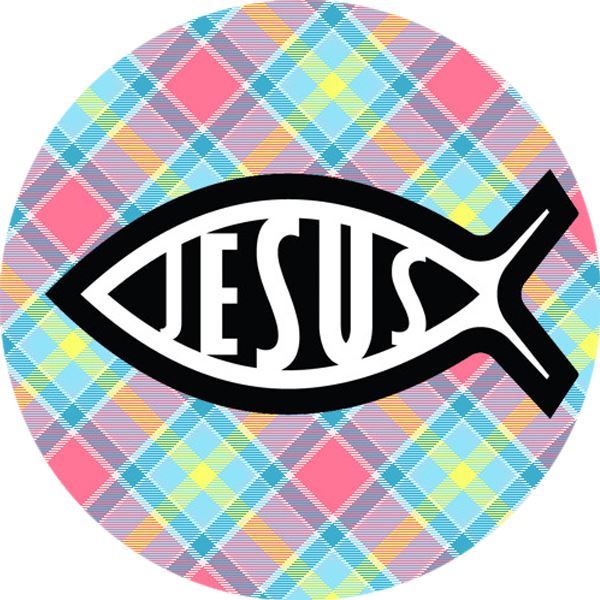 144 Jesus Rocks 30mm Round Children's Christian Reward Stickers - Teachers or Parents