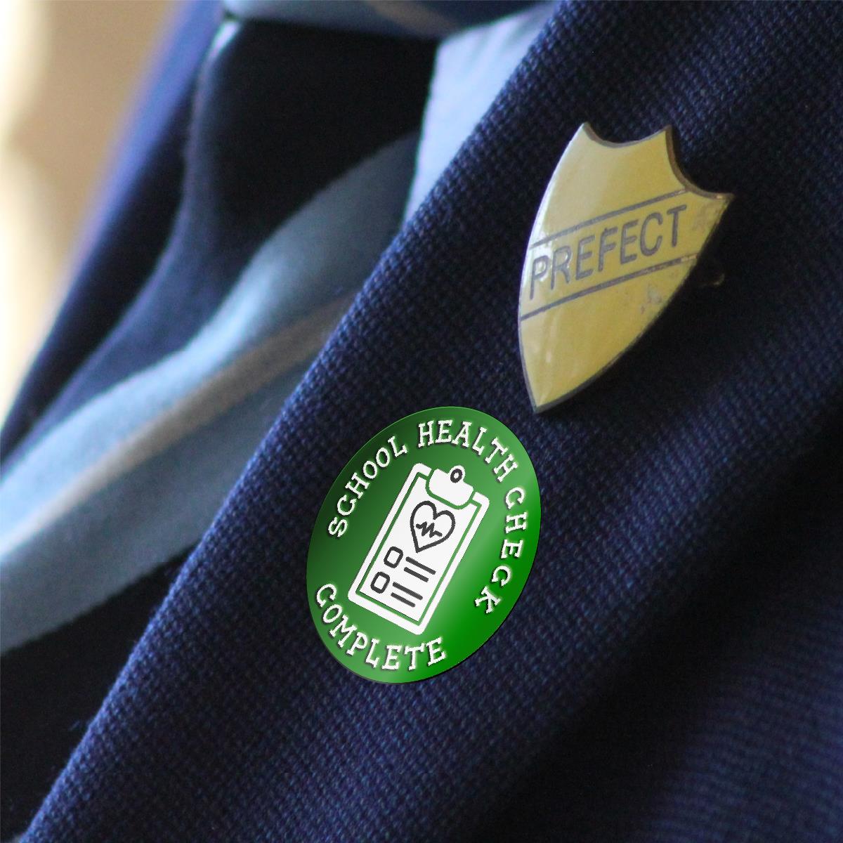 144 School Health Check 30mm Children's Bravery Reward Stickers for Teachers or Nurses