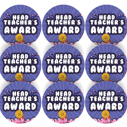 144 Head Teachers Award 30mm Reward Stickers for Teachers, Parents and Schools