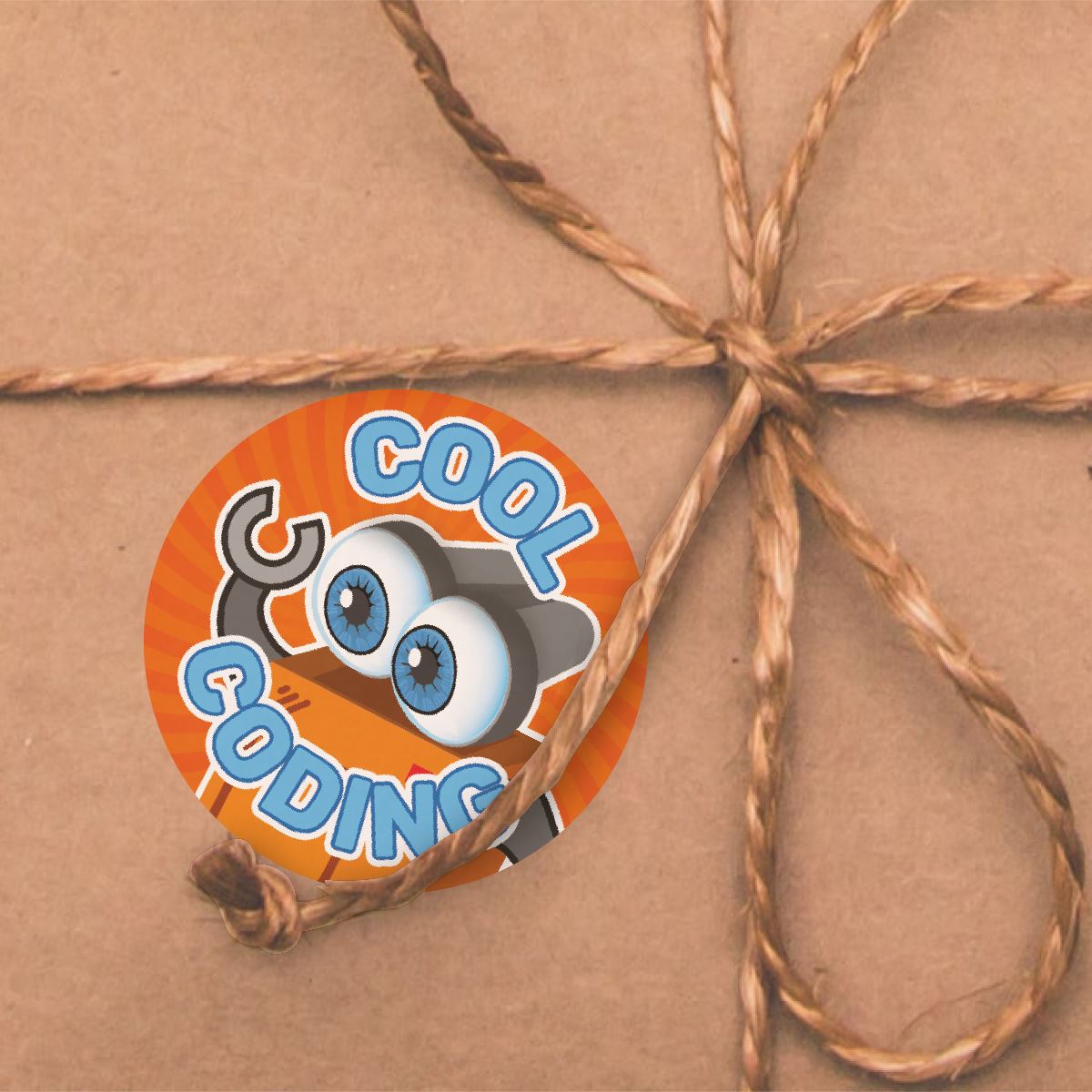 144 Cool Coding Robots - 30mm - Glossy Reward Stickers for Teachers & Parents