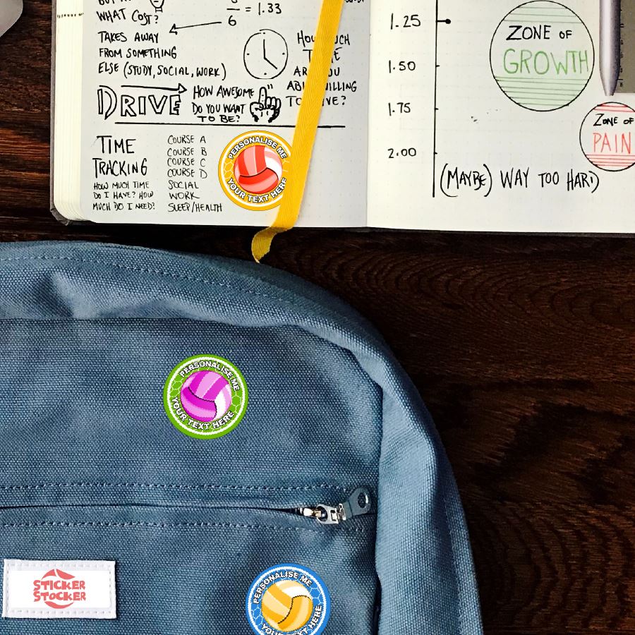 144 Personalised 30mm Netball Reward Stickers for Sports School Teachers Parents