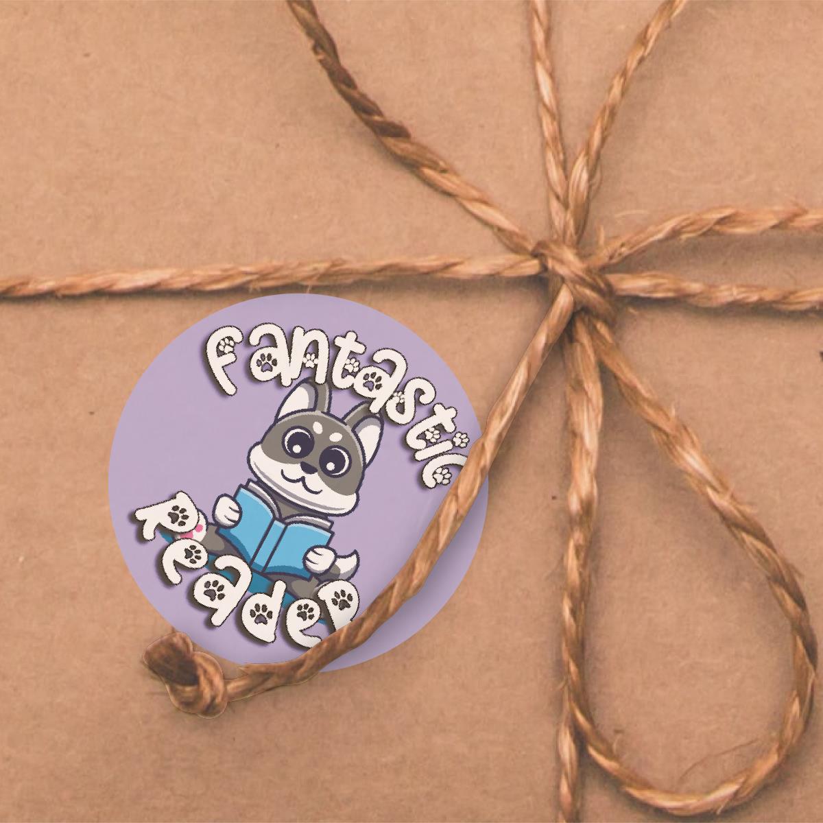 144 Reading Dogs + 90 Free Mini Dogs 30mm Reward Stickers for Teachers, Parents and Schools