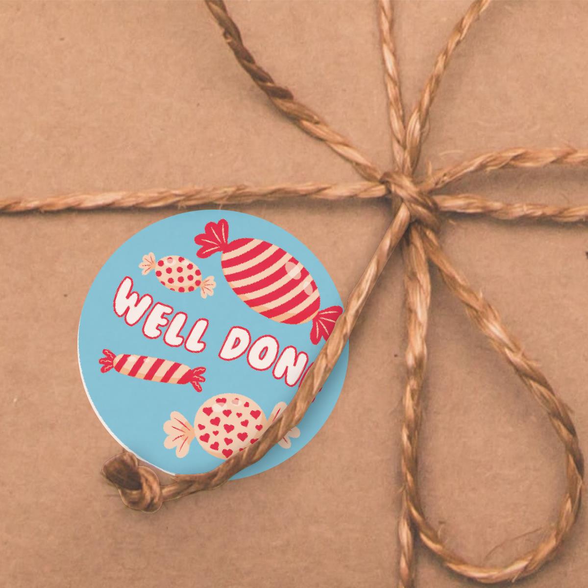 144 Sweet Praise Words 30mm Reward Stickers for School Teachers, Parents and Nursery