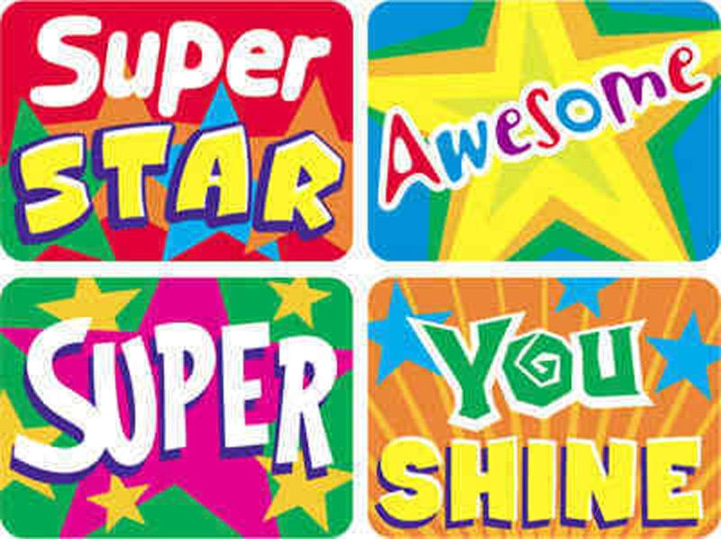 TREND 100 Large Stars Applause reward stickers