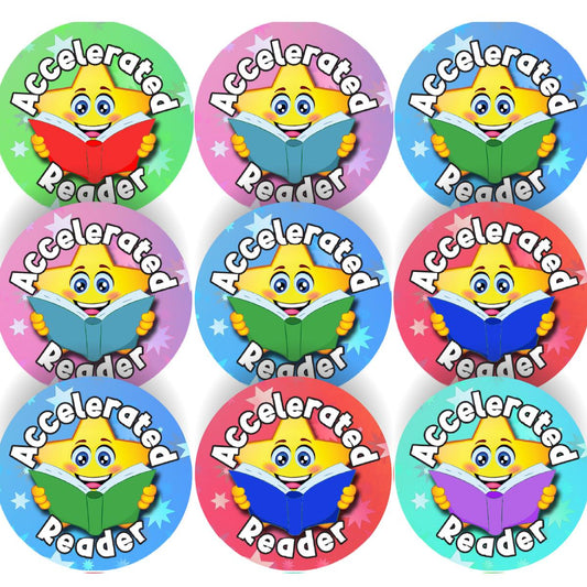 144 Accelerated Reader Reward Stickers 30mm Reading Reward Stickers for Teachers or Parents