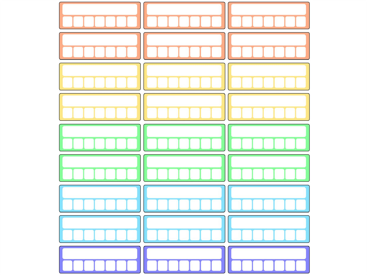 234 Weekly Habit Tracker Planner Stickers, Daily Routine Journal Stickers