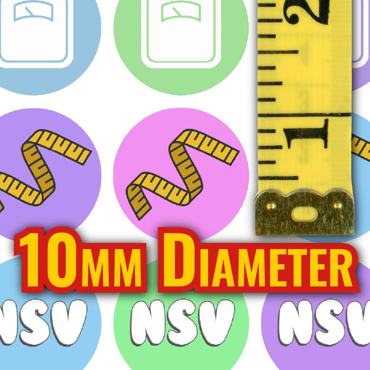 900 Fitness and Food Dots 10mm Spot Reward Stickers for Journals Planners Habit Trackers Diet