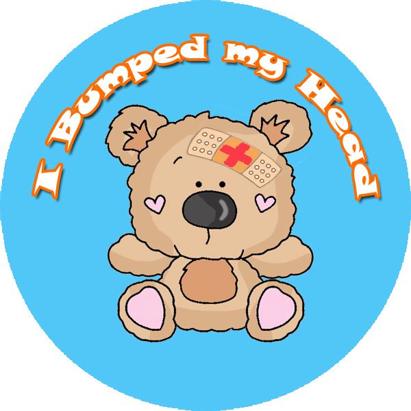 144 I Bumped My Head 30mm Children's Bravery Reward Stickers for Teachers or Nurses