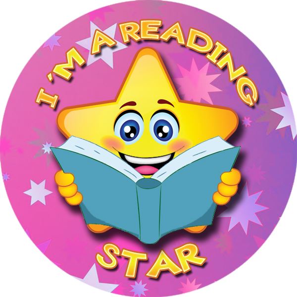144 I'm a Reading Star 30mm Reward Stickers for School Teachers, Parents and Nursery