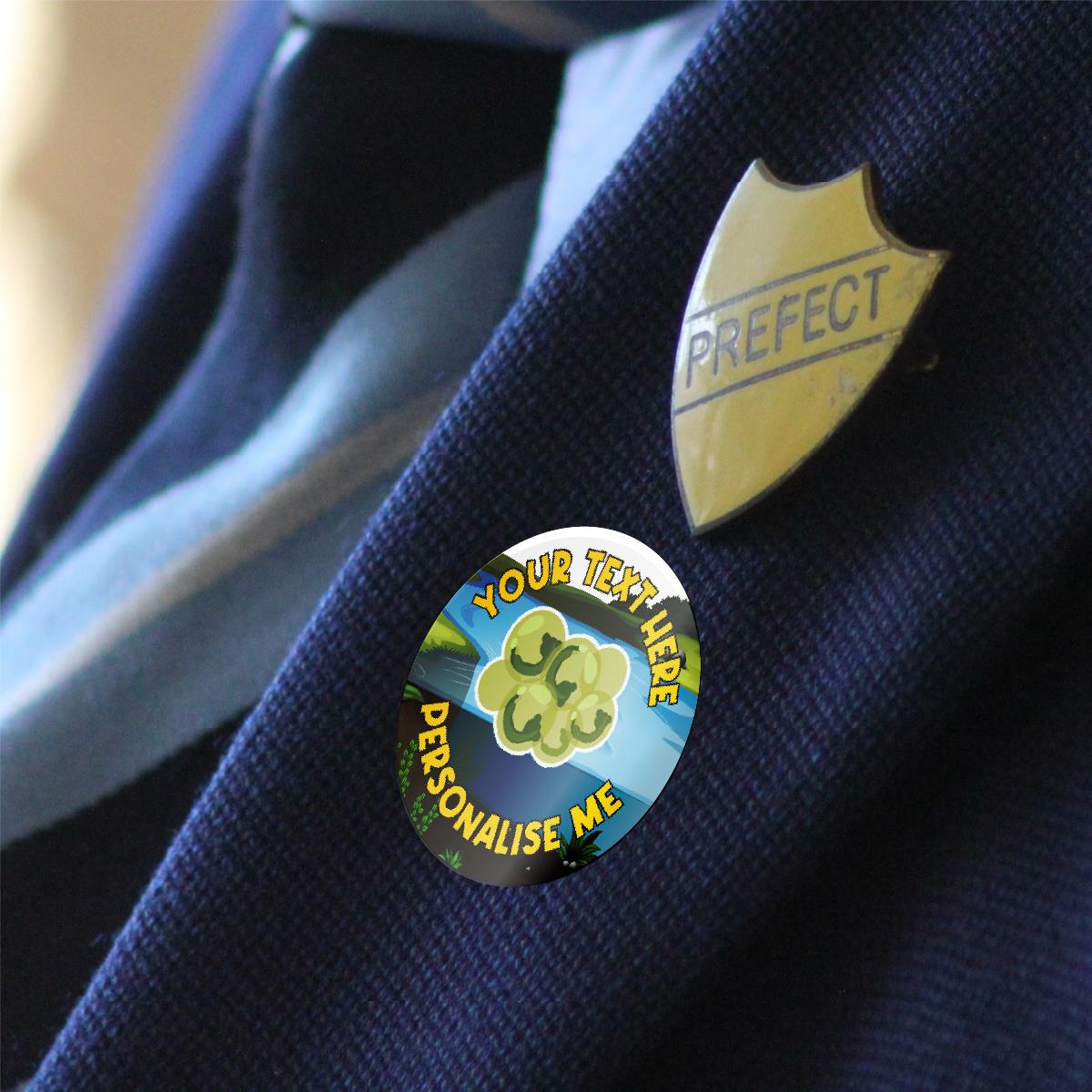 144 Personalised Tadpoles and Frogs 30mm Reward Stickers for School Teachers, Parents