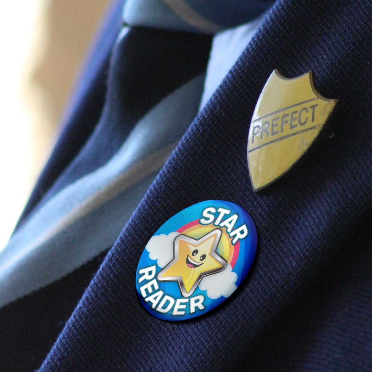 Star Reader Reward Button Badges (Pack of 20 Pin Badges - 38mm)