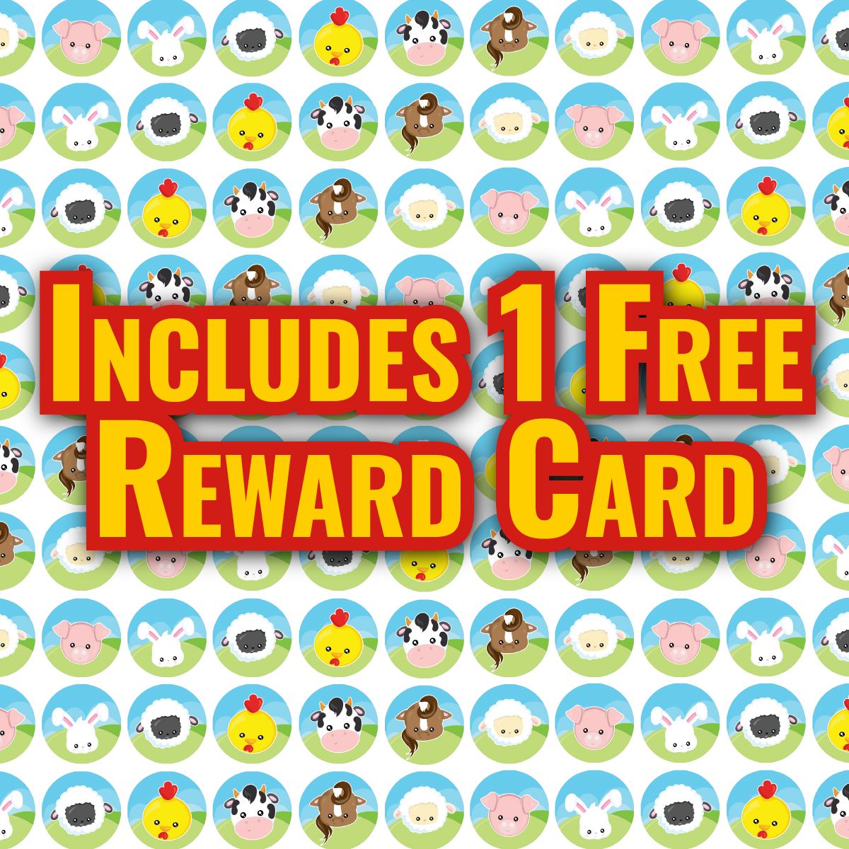 900 Mini Farm Animals Dot 10mm Spot Reward Stickers for Teachers and Planner Charts