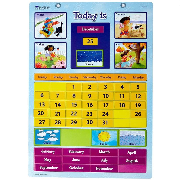Learning Resources - Magnetic Learning Calendar