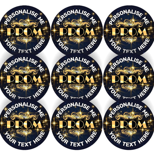 144 Prom Vintage Personalised 30mm Reward Stickers for School Teachers
