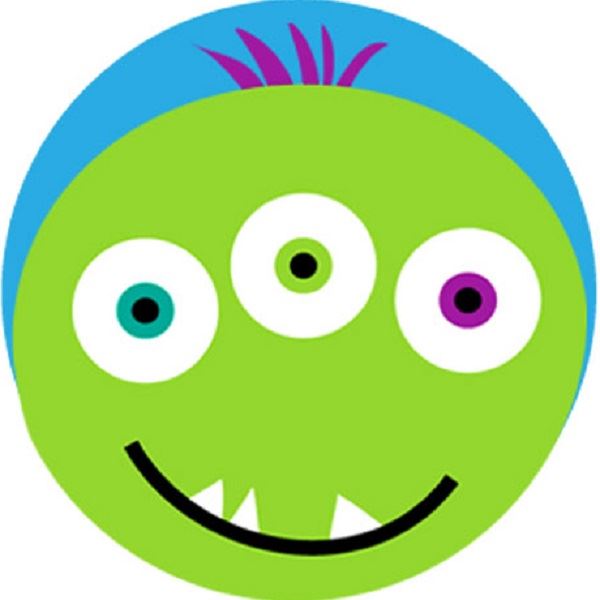 144 Monster Faces 30mm Children's Reward Stickers for Teachers or Parents