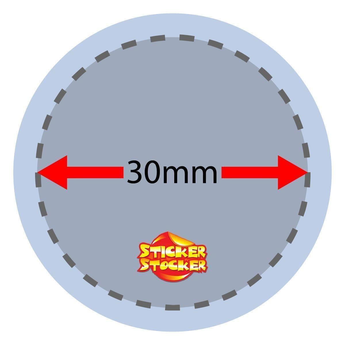 144 Running Star Personalised 30mm Reward Stickers for School Teachers, Parents and Nursery