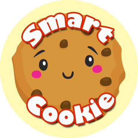 120 Smart Cookie 30mm Chocolate Scented Reward Stickers for Teachers, Parents and Party Bags