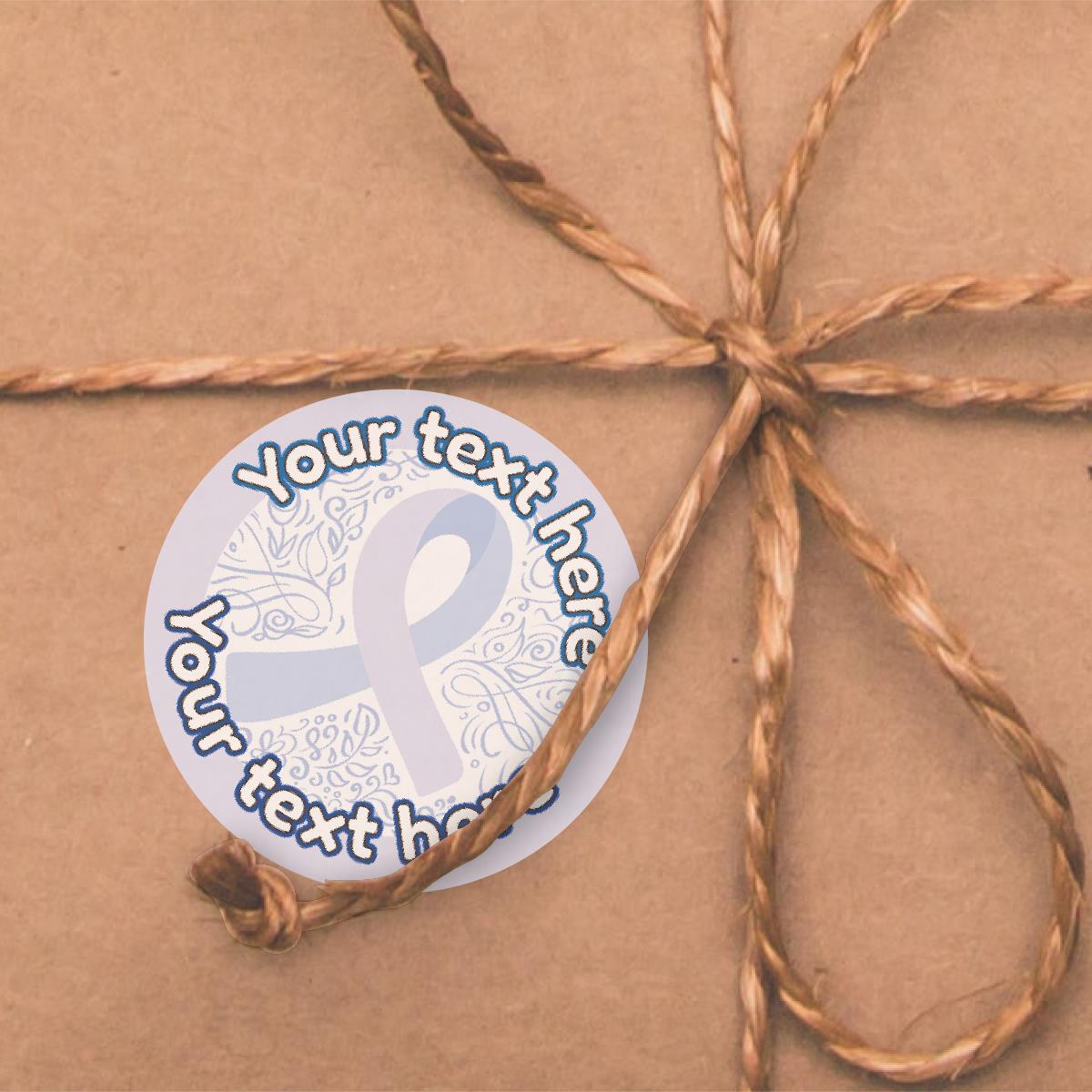 144 Prostate Cancer Awareness Personalised 30mm Stickers Teachers, Parents, Schools