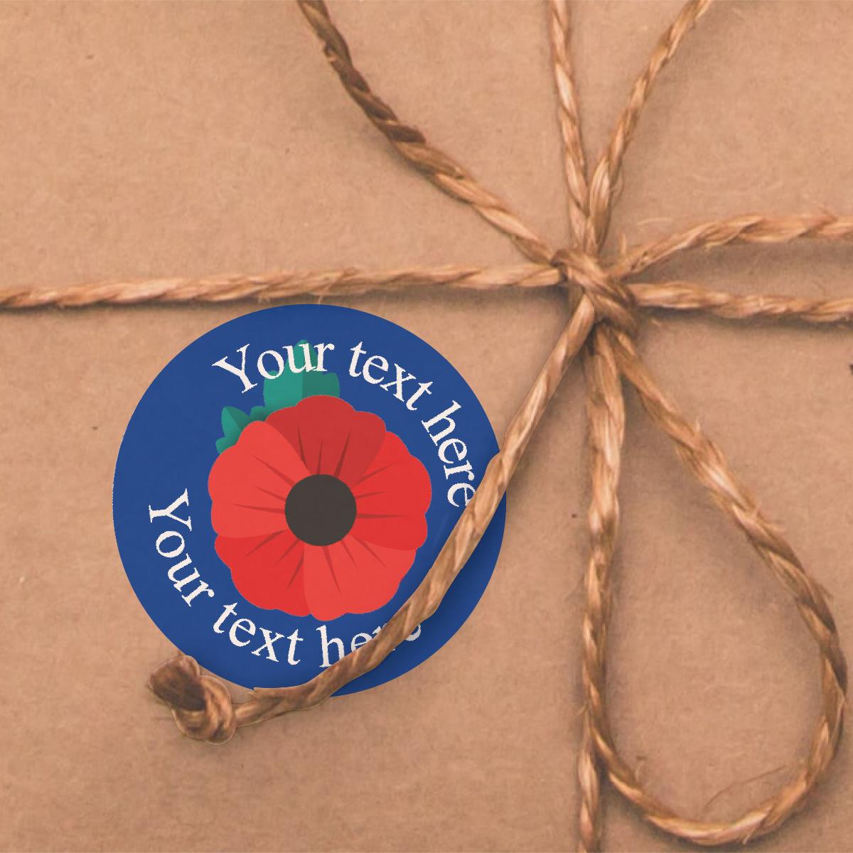 144 Personalised 30mm Poppy Reward Stickers for School Teachers, Parents and Nursery