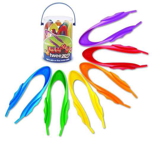 Learning Resources  -  12 x Childrens Jumbo Tweezers (Tub of 12)