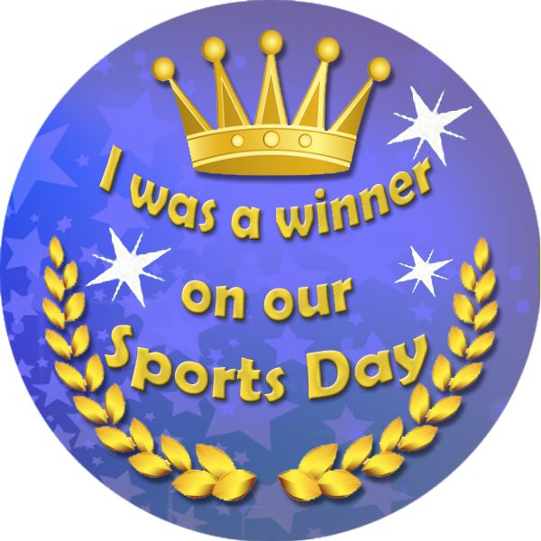 144 Sports Day 30mm Reward Stickers for Teachers, Parents and Schools
