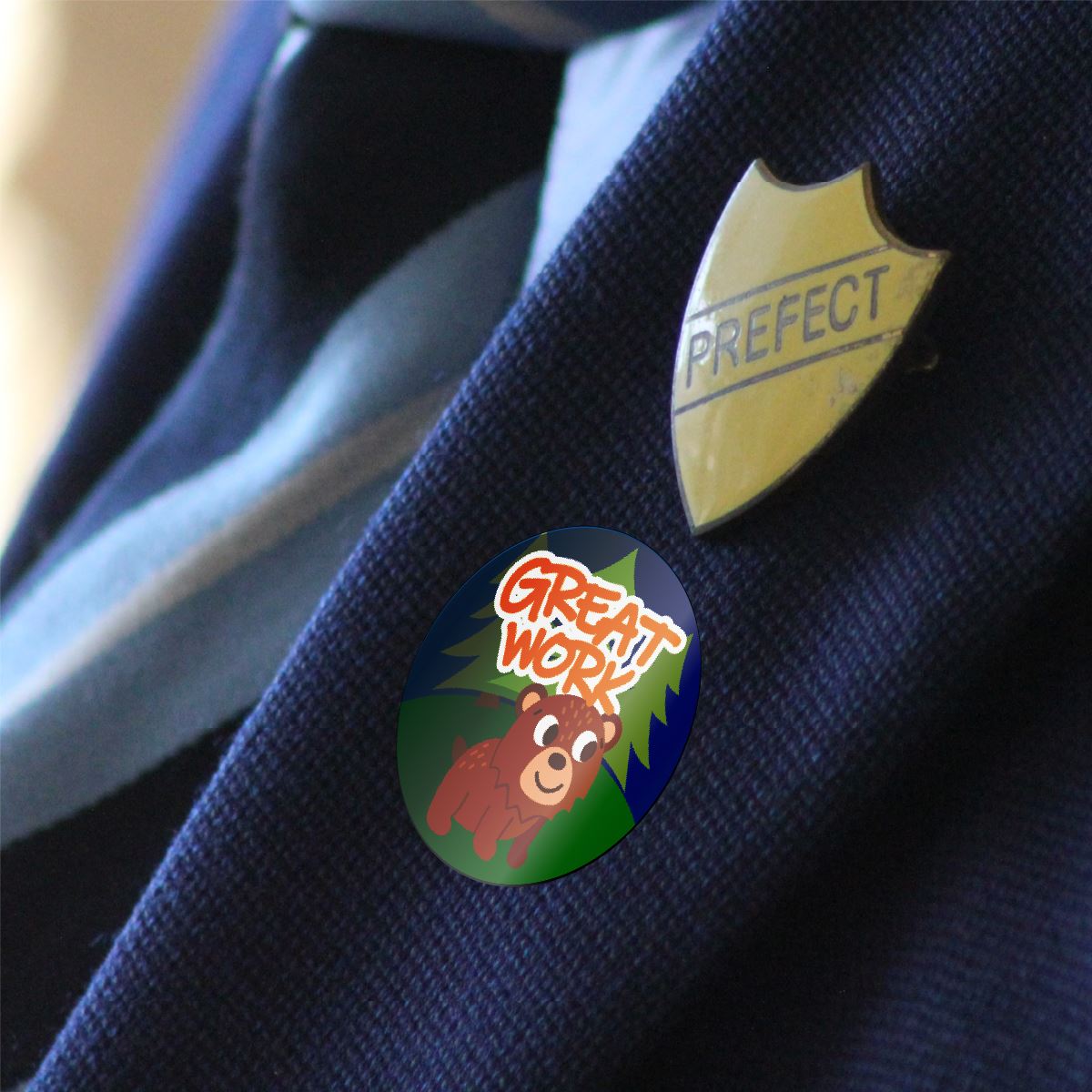 144 Camping Critter Praise Word Stickers - 30mm - Glossy Reward Stickers for Teachers & Parents