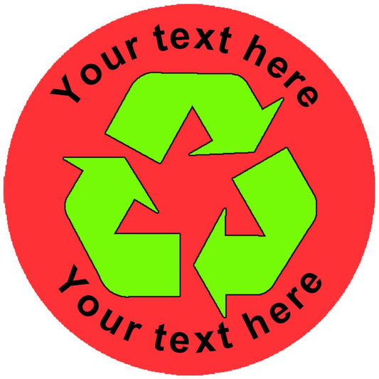 144 Recycle Personalised 30mm Reward Stickers for School Teachers, Parents and Nursery
