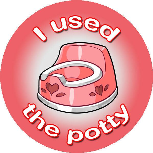 144 Potty Rewards 30mm Toilet Training Reward Stickers for Teachers or Parents
