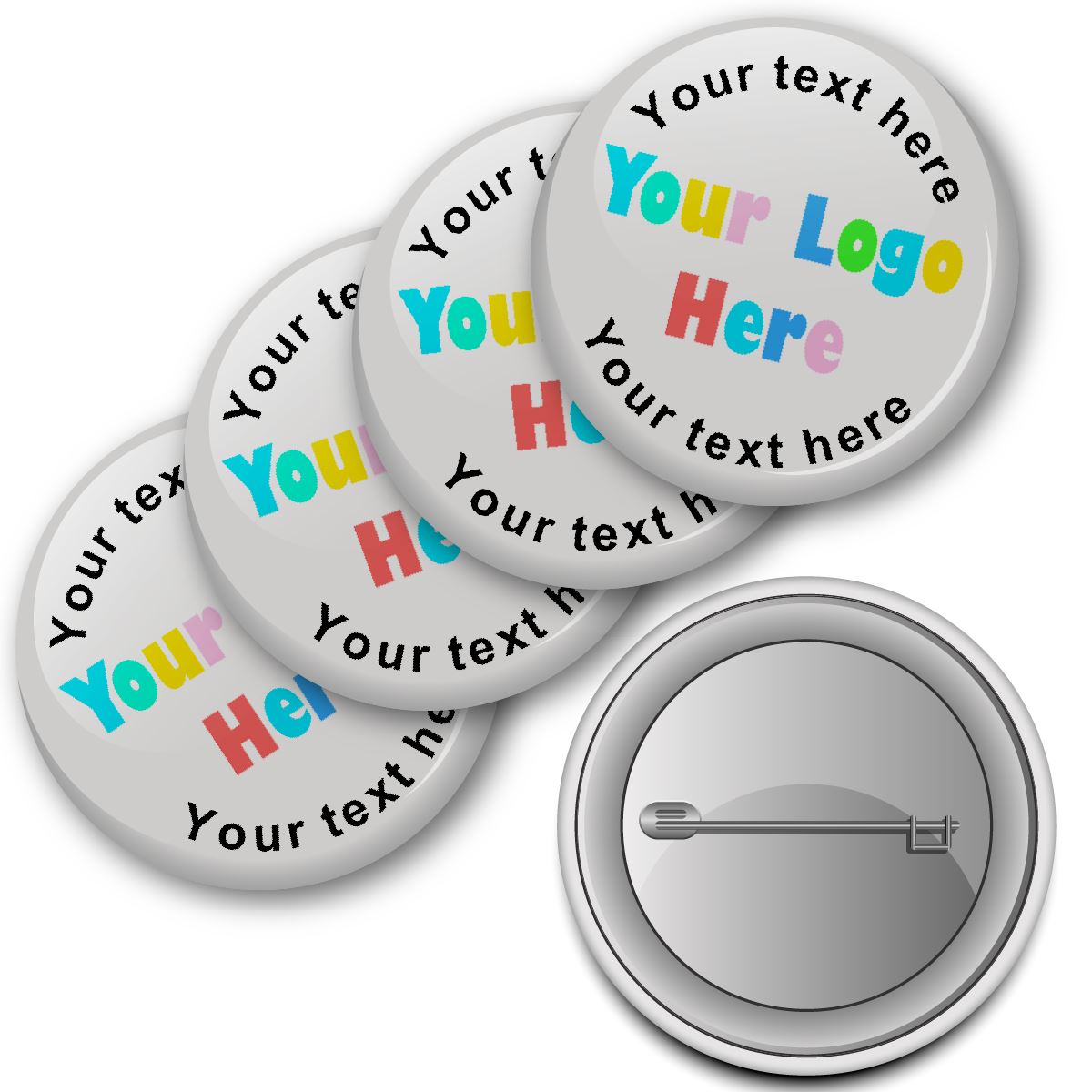 16 x Fully Personalised Badge 38mm (Pack of 16 Pin Badges - 38mm)