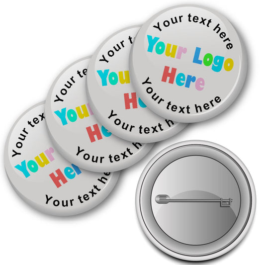 16 x Fully Personalised Badge 38mm (Pack of 16 Pin Badges - 38mm)