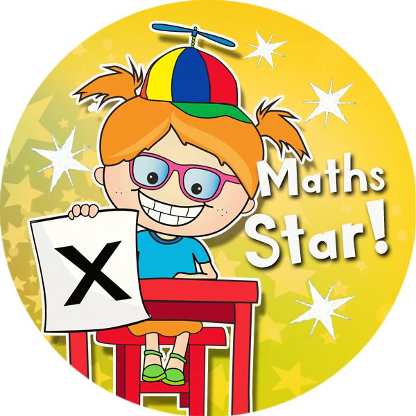 144 Maths Awards 30mm Reward Stickers for School Teachers, Parents and Nursery