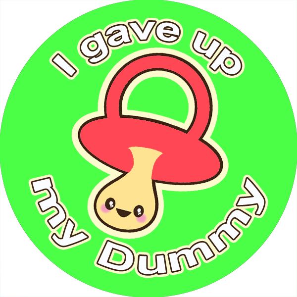 144 I Gave up my Dummy 30mm Stickers for Teachers, Parents and Party Bags