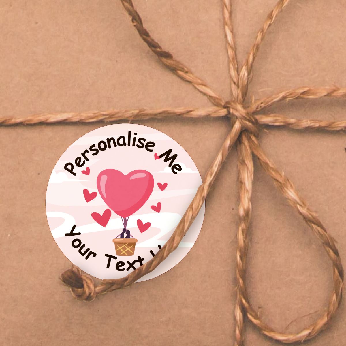 144 Personalised Heart Air Balloons 30mm Reward Stickers for School Teachers, Parents and Nursery