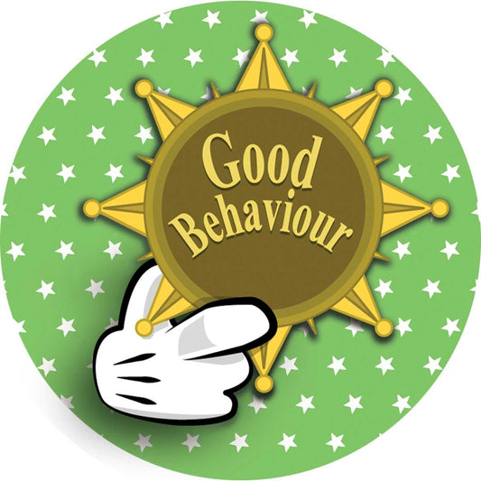 144 Good Behaviour 30mm Stickers for School Teachers, Parents and Nursery