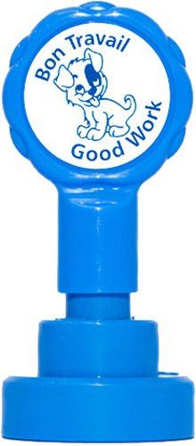 Bon Travail Well Done- French Self inking teacher reward xstamper xclamations stamp