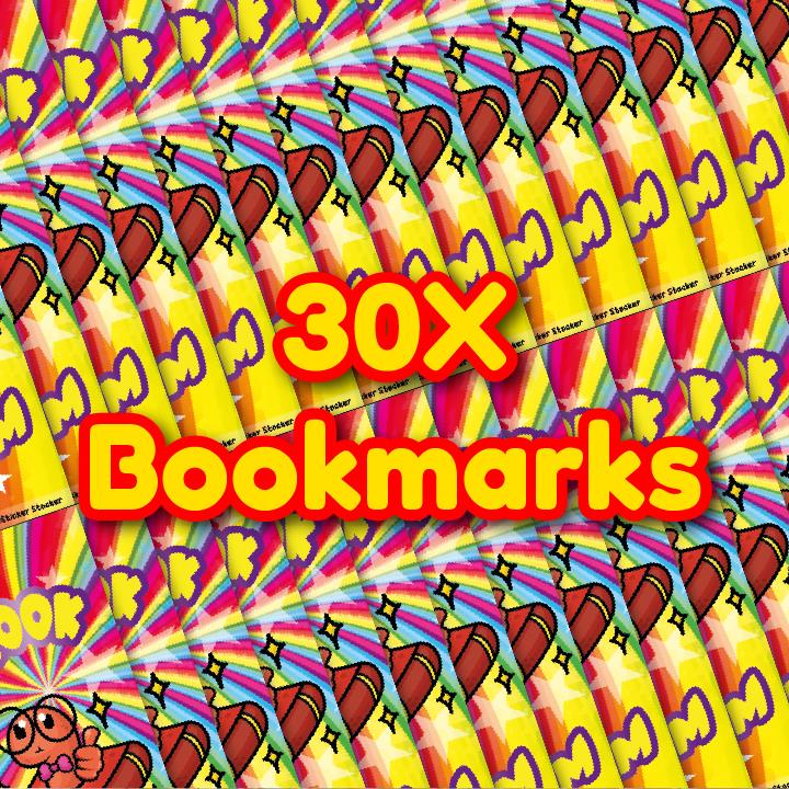 30 Book Worm Classroom Reading Reward Bookmarks Ideal for School Teachers