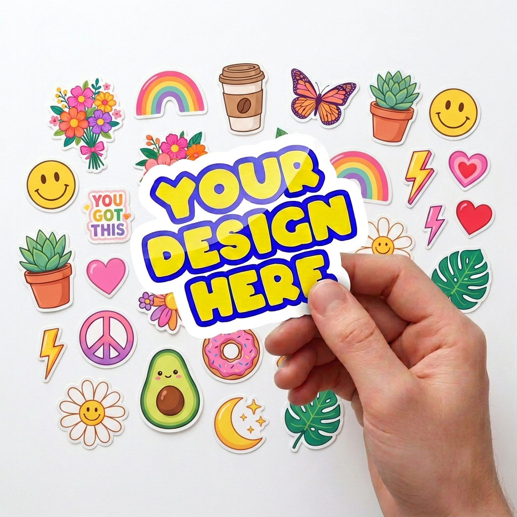 Custom Die Cut Stickers UK – Precision-Cut Waterproof Custom Stickers