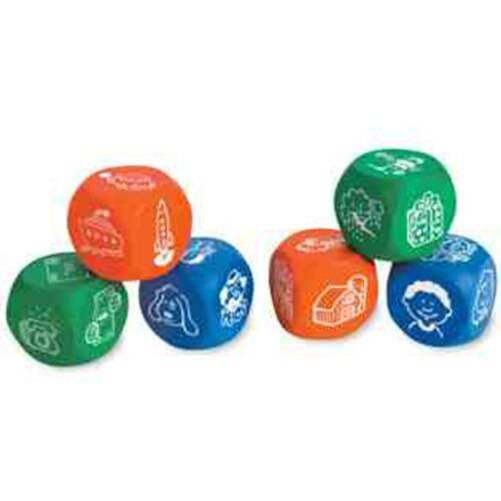 Learning Resources Learning Resources - 6 Soft Foam Story Starter Picture Cubes