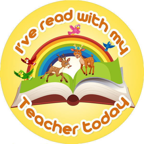 Sticker Stocker 144 I've read with my teacher 30 mm Reward Stickers for School Teachers, Parents and Nursery