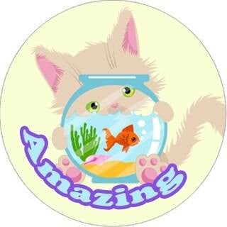 Sticker Stocker 144 Cute Cats Praise Words 30mm Childrens Reward Stickers for Teachers or Parents