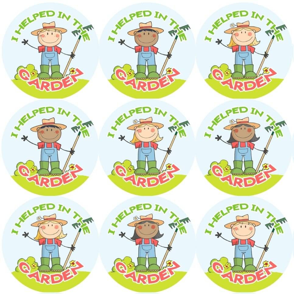 Sticker Stocker 144 Gardener Rewards 30mm Reward Stickers for Teachers or Parents