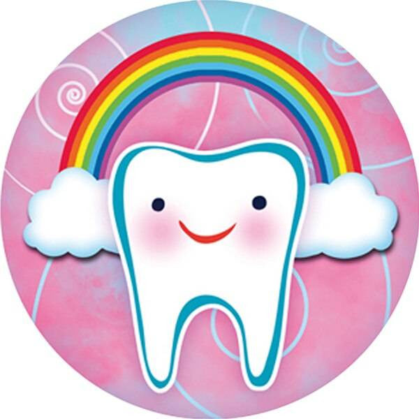 Sticker Stocker 144 Happy Teeth 30mm Reward Stickers for Teachers, Parents Dentist and Party Bags