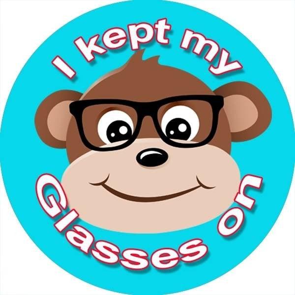 Sticker Stocker 144 I Kept my Glasses on 30mm Stickers for Teachers, Parents and Party Bags