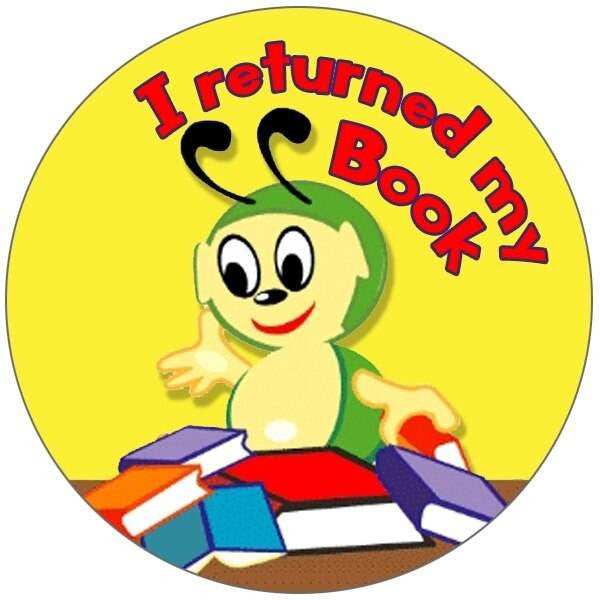 Sticker Stocker 144 I Returned my Book 30mm Reward Stickers for Teachers or Parents