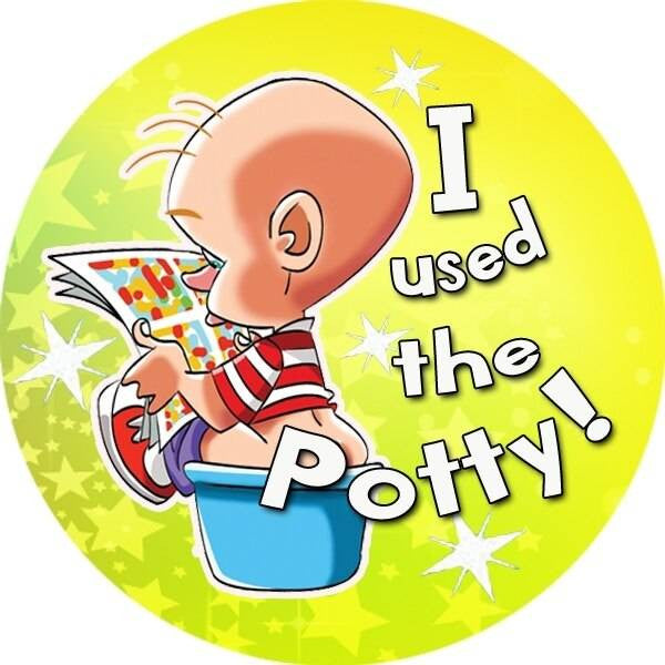 Sticker Stocker 144 I Used The Potty 30mm Toilet Training Reward Stickers for Teachers or Parents