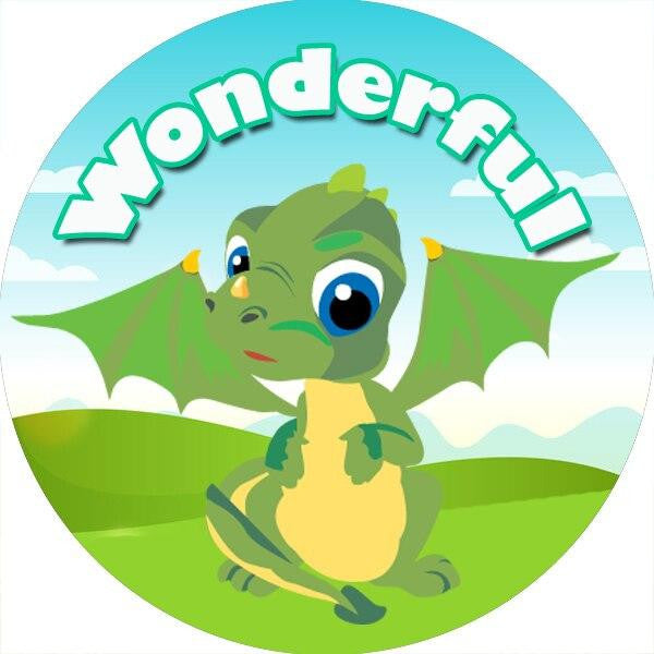 Sticker Stocker 144 Knights and Dragons Praise Words 30mm Stickers for Teachers, Parents and Party Bags