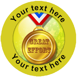 Sticker Stocker 144 Medals Personalised 30mm Reward Stickers for School Teachers, Parents and Nursery