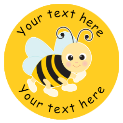 Sticker Stocker 144 Personalised Buzzing Bees 30mm Reward Stickers for School Teachers, Parents and Nursery