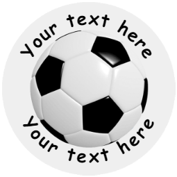 Sticker Stocker 144 Personalised Football 30mm Reward Stickers for School Teachers, Party Bag, Parents and Nursery